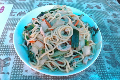 刺葱炒麺